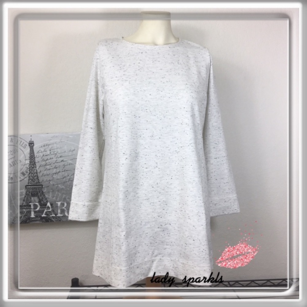 J Jill Ponte 3/4 Sleeve Speckled Tunic XS